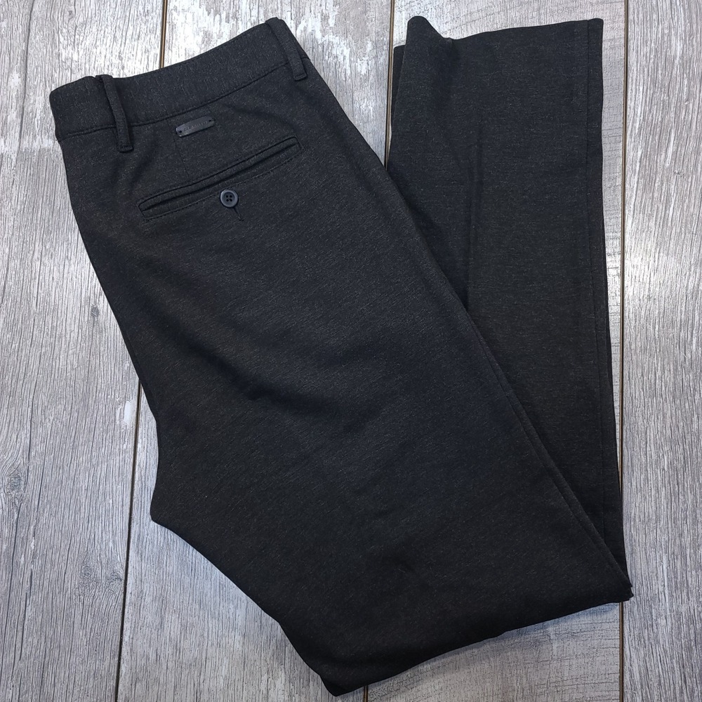 Men's Dress Pants - Black Slim Tailored Trousers